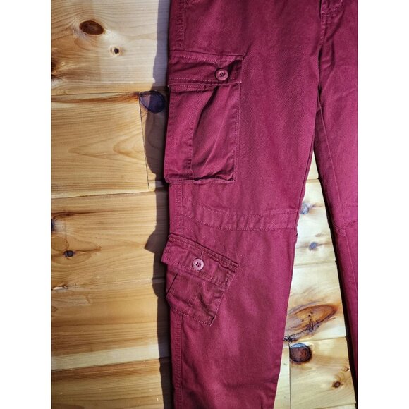 Must Way Cargo Pants Size 34X30 Utility Drawstring Outdoors Red Paratrooper - Picture 8 of 12